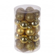 Набор шаров "Золотая карамель", 25 штук, D3 см
