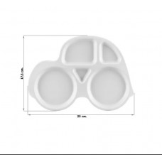 Тарелка сервировочная  "Машина" 5 секций, 25*17.5*2 см